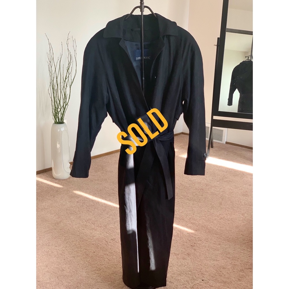 LONDON FOG HOODED TRENCH COAT WITH INNER WARM BIB